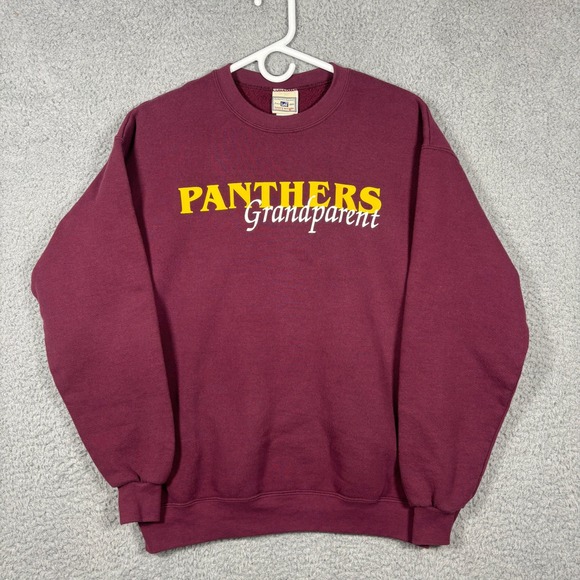 Lee Other - Lee Sweatshirt Mens M Maroon Panthers Grandparent Pullover Heavyweight Fleece